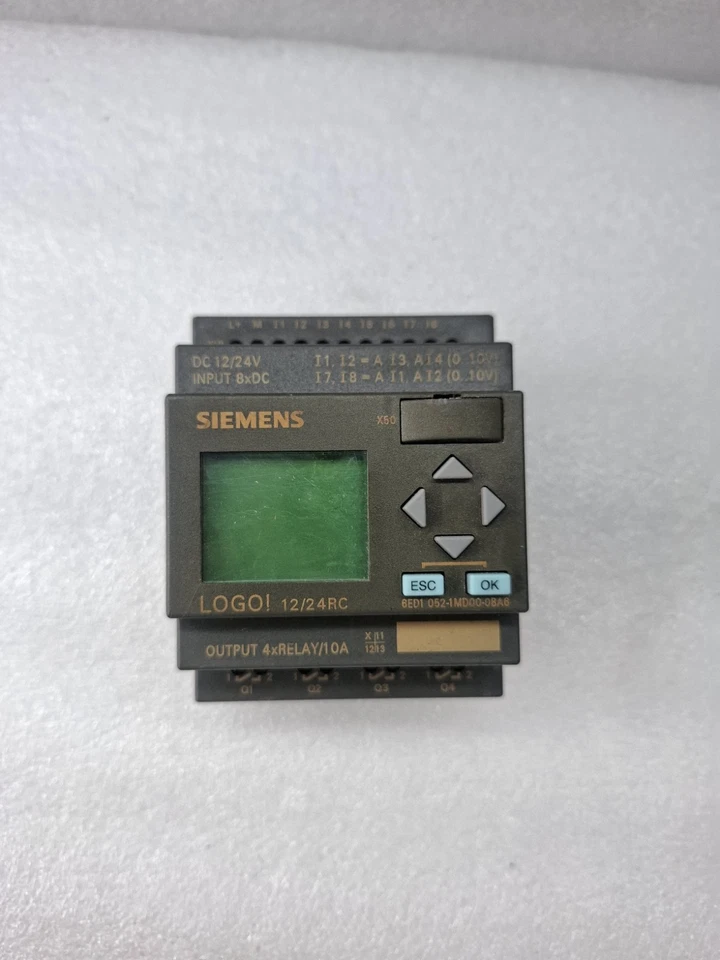 Siemens 6ED1 052-1MD00-0BA6 LOGO! Logic Module 6ED10521MD000BA6 TESTED AS PHOTOS